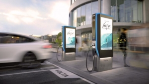 Photo of a Volta EV charging station