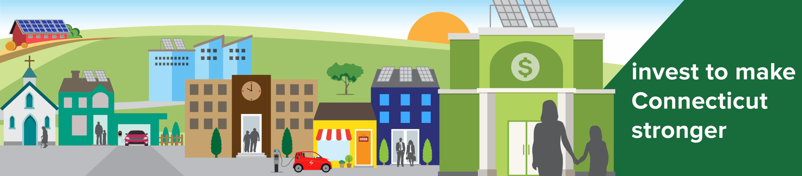 Banner image for Green Liberty Investments, Connecticut Green Bank's bond and note investment program.